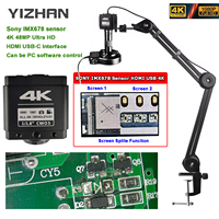 YIZHAN 4K Digital Microscope For Electronic Soldering Microscope IMX678 1/1.8\
