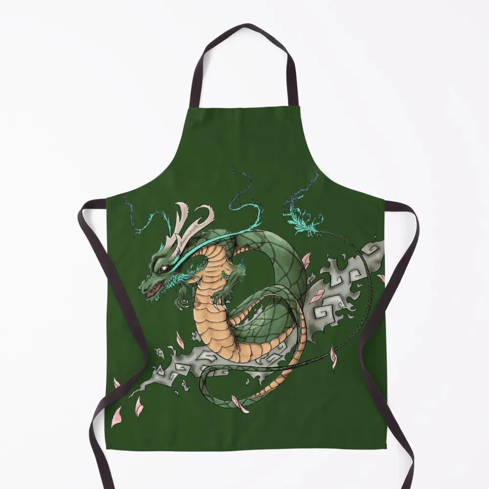 

Dragon Tattoo Art, Faded Apron kitchen clothes Trim Cloth Apron