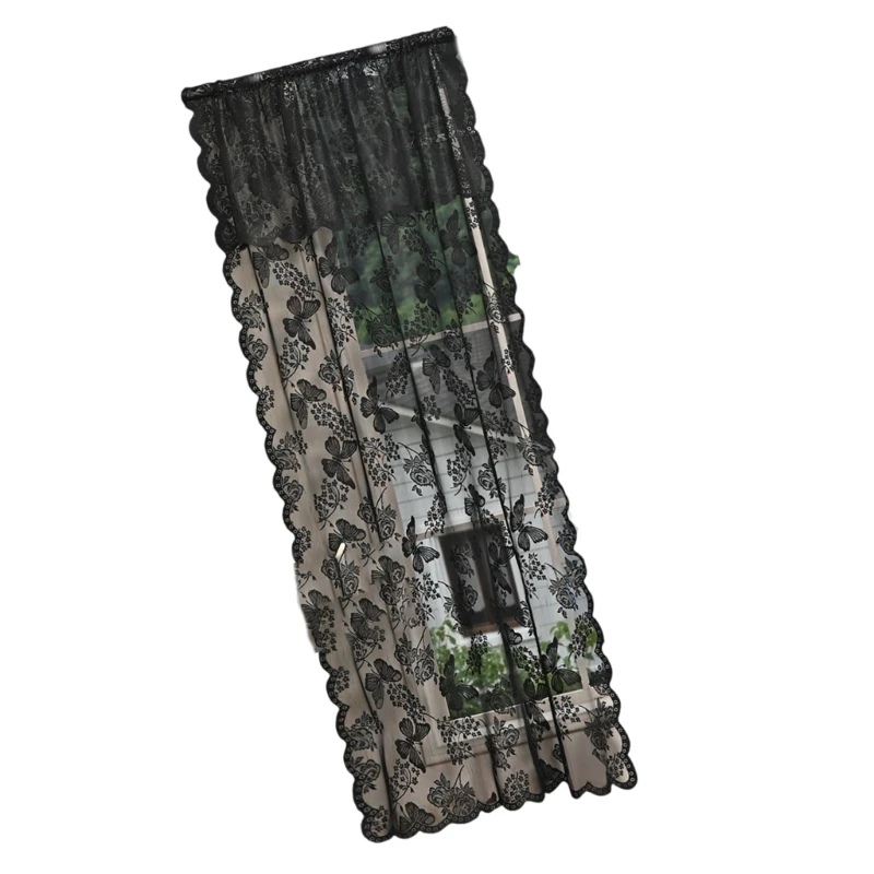 

Oversized Lace Window Curtain Light Diffusing Panel With Delicate Flower Detailing 183x183cm/100x200cm