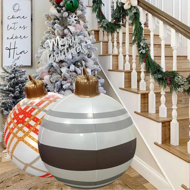 Christmas Inflatable Pvc Balloon Christmas Garden Street Home Decoration Balloon Toys Gifts Festival Atmosphere Crafts