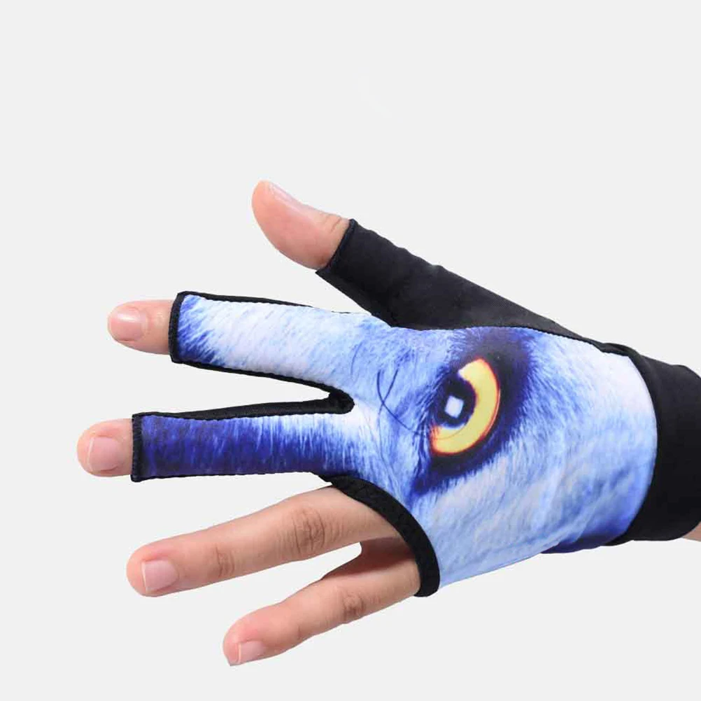

Pool Gloves for Men Women Three Finger Billiards Cue Snooker Anti-Slip Lightweight Wear-Resistant Silicone Moisture-Wicking