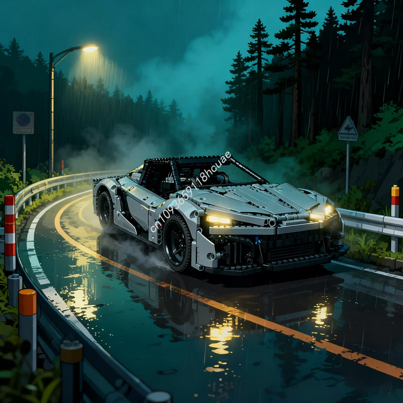 1610 قطعة MOC RC Supercar نموذج فني اللبنات البناء هدية الكريسماس لتقوم بها بنفسك فكرة إبداعية لعبة الطوب عيد ميلاد الاطفال #1