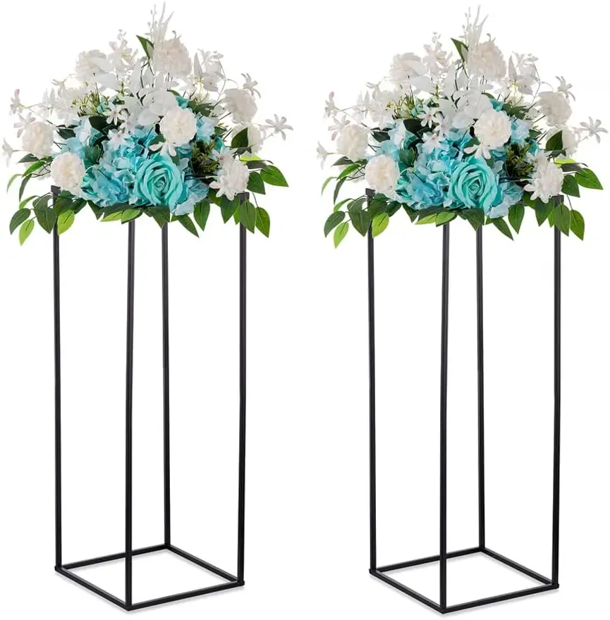 

Black Plant Stand Indoor: 31.5” Tall Pedestal Stand for Wedding Centerpieces Party Event Center Pieces Decoration for Table