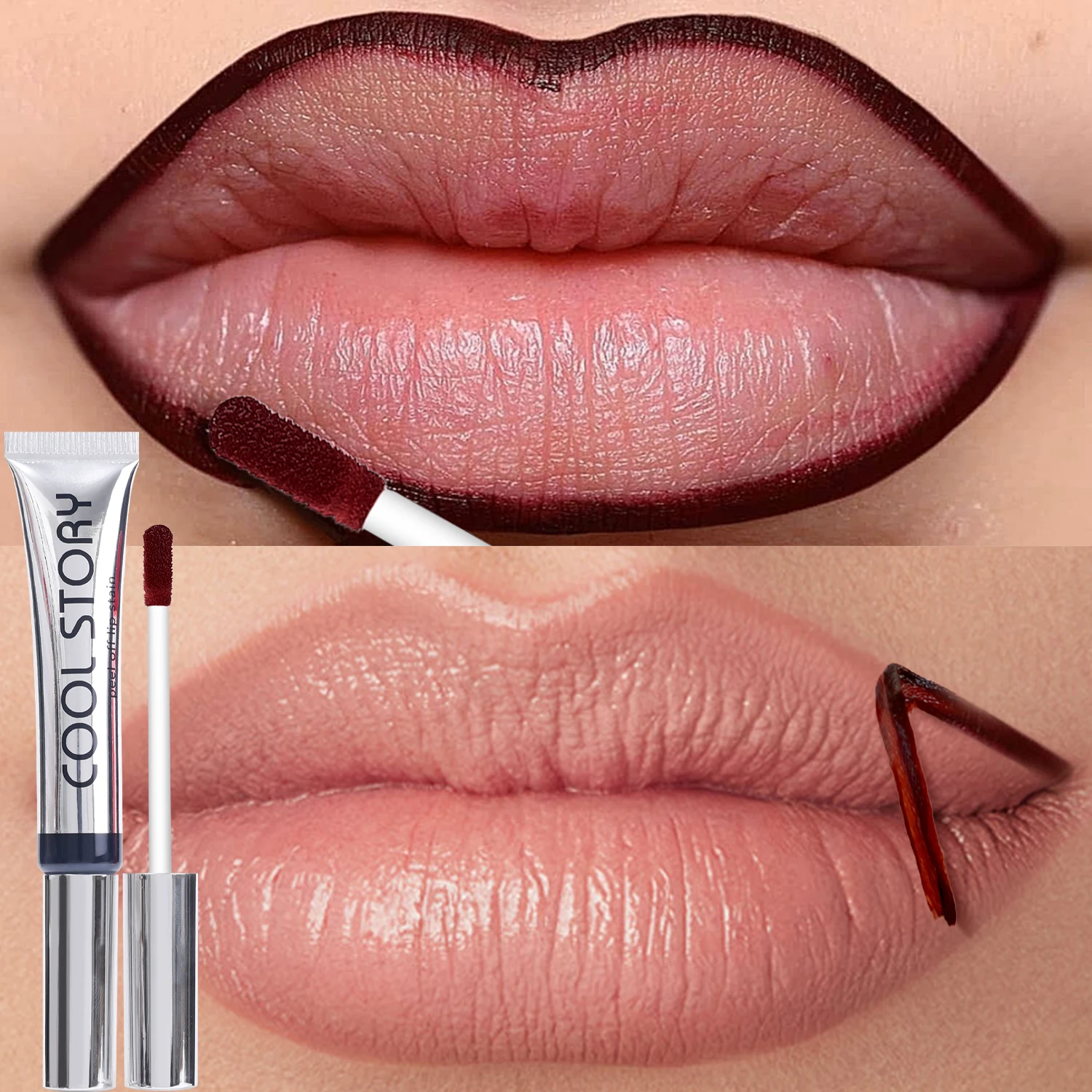 9 kolorów Matte Peel Off Enhance Lip Liner Highly Pigmented Makeup Tattoo Waterproof Natural Lasting Tear-off Lips Stain Cosmetic