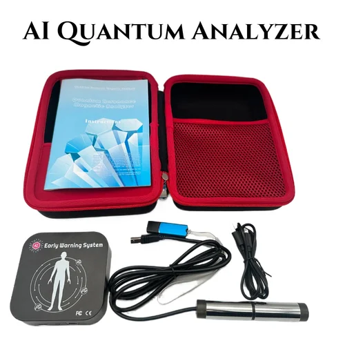 Neuer AI Mini Black Quantum Resonance Analyzer, Scan für den gesamten Körper, 53 Cloud-Version, Berichte der Sub-Health-Diagnosemaschine