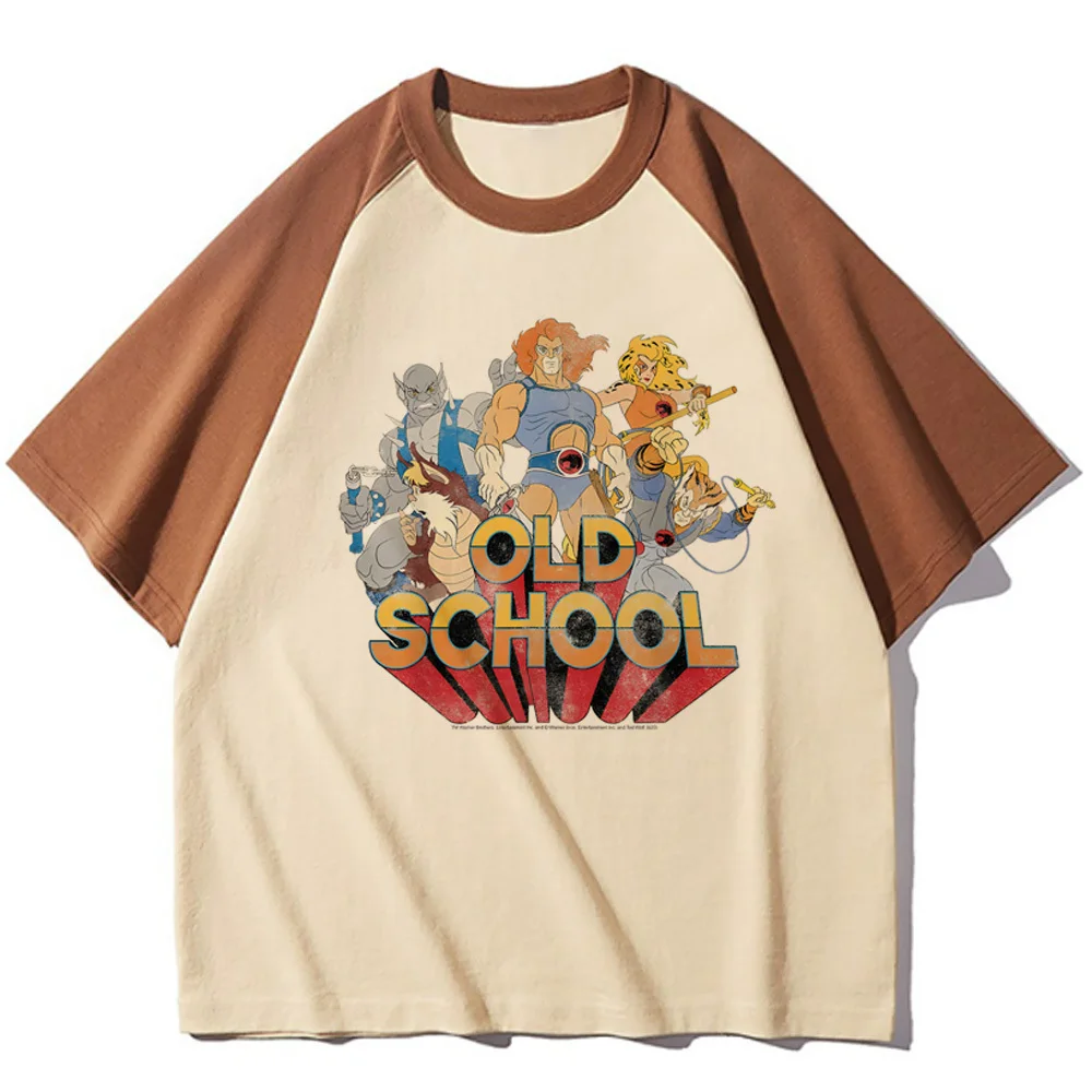 Thundercats t-shirt female Vintage Digital anime aesthetic women Graphic t shirt Psychedelic graphic Comfortable Gothic