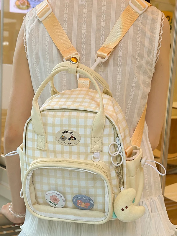 Japanischer Original Daily Vielseitiger Rucksack Sweet Campus Große Kapazität Zweidimensionaler College-Stil Damen-Lolita-Tasche Weiblich