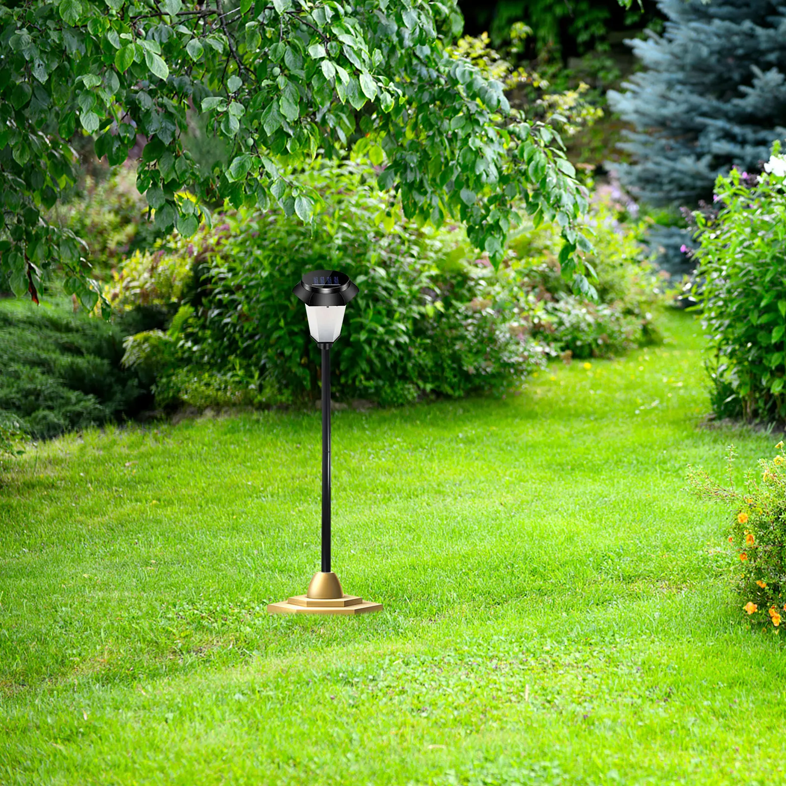 

4 Sets Landscape Light Connector Extension Kit ABS Solar Lamp Rods Ground Stakes Lawn Yard Spike Poles Durable Outdoor Garden