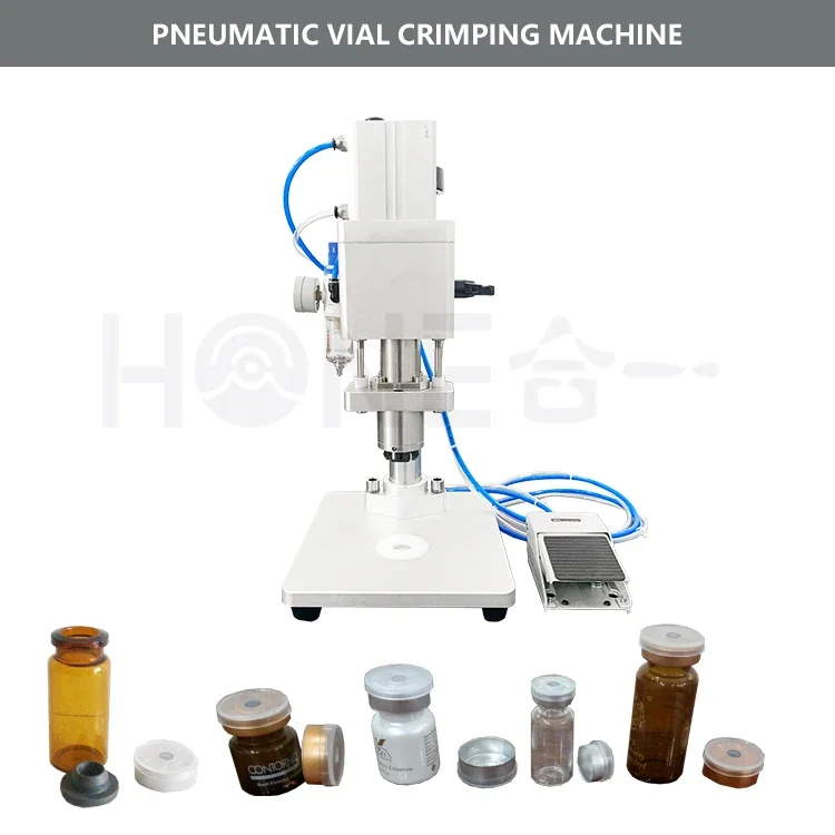 Semi Automatic Vial Glass Bottle Pneumatic Crimping Machine