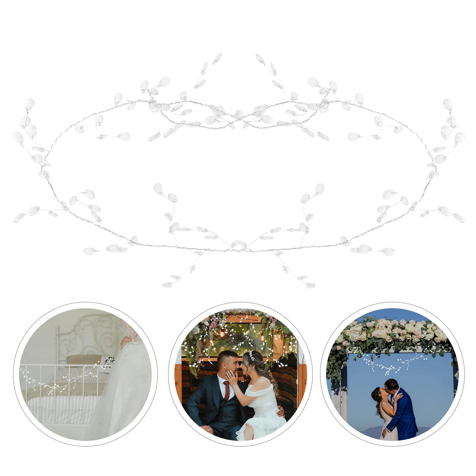 

Artificial Flower Twig Acrylic Bud Branch Bead Flower String Transparent Wedding Decoration Floral Craft Wedding Decoration