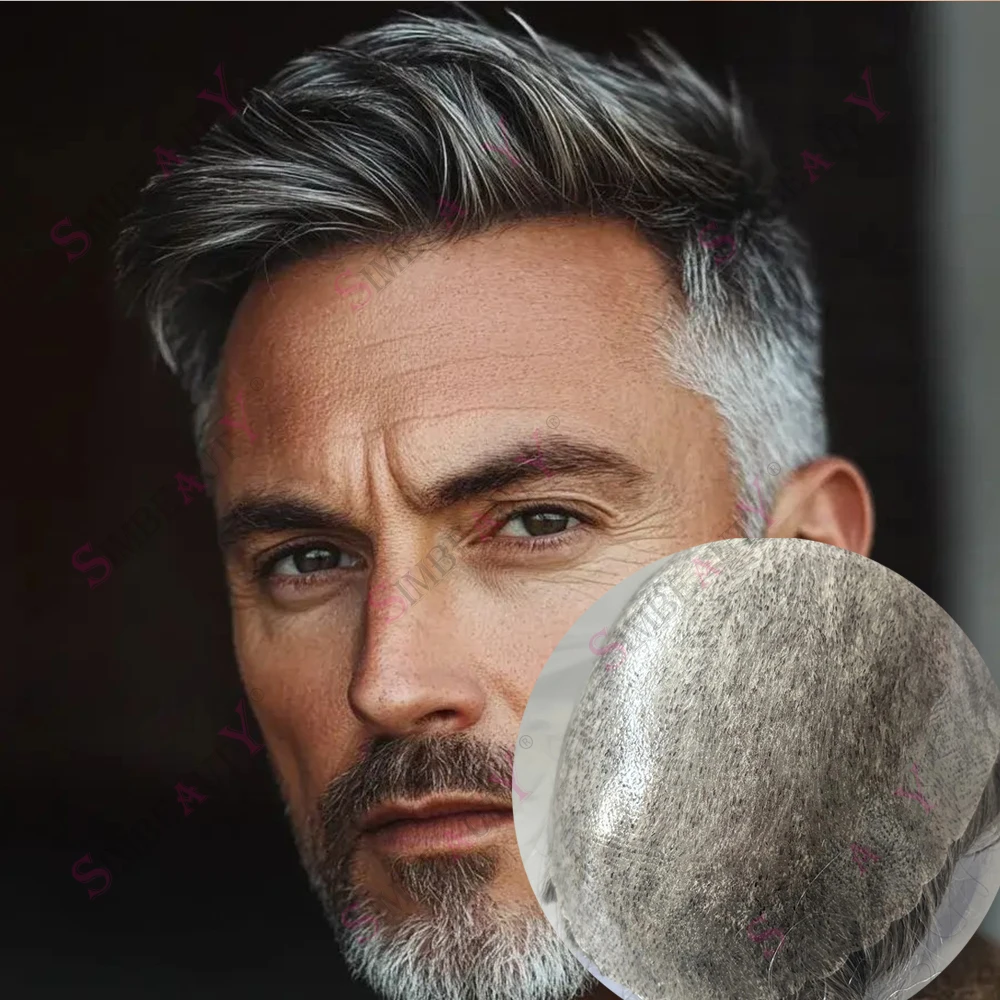 

Необнаружимая линия волос Прочные тонкие мужские парики из искусственной кожи 0,1 мм Самые дешевые 100% человеческие волосы Черный Блондин Серый 1B10 1B65 Капиллярный протез