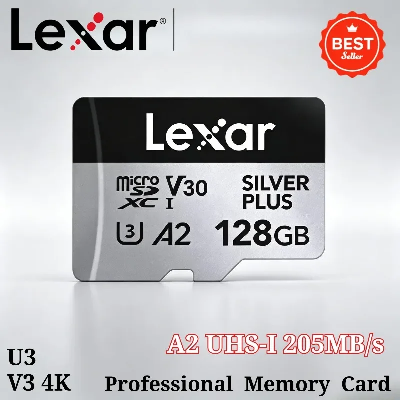 lexar-memory-card-professional-silver-plus-microsdxc-uhs-i-64gb-128gb-256gb-u3-a2-v3-4k-tf-card-storage-card-for-tablet-drone