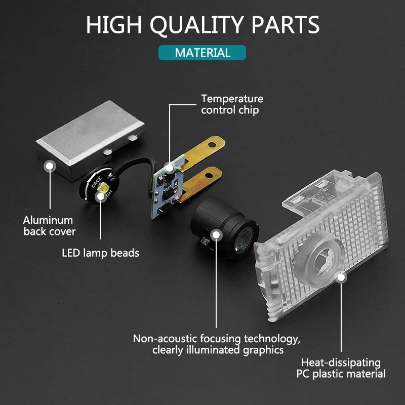 Luz LED do logotipo da porta do carro, laser HD, lâmpadas de boas-vindas para Opel Insignia, 2009-2016 2017 2018 2019 2020 2021 2022