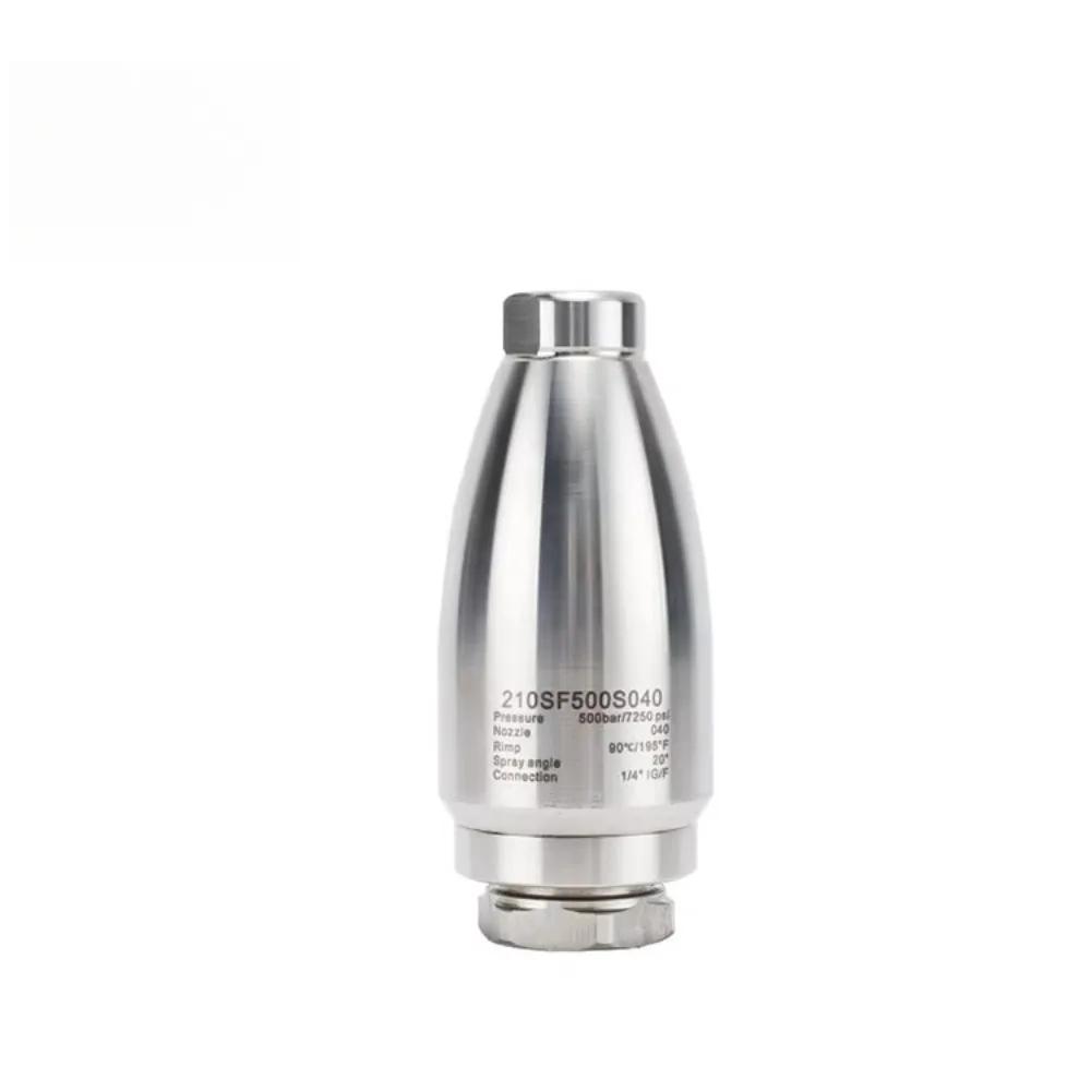 

500 bar ultra-high pressure rotary cleaning turbine nozzle and ceramic cone