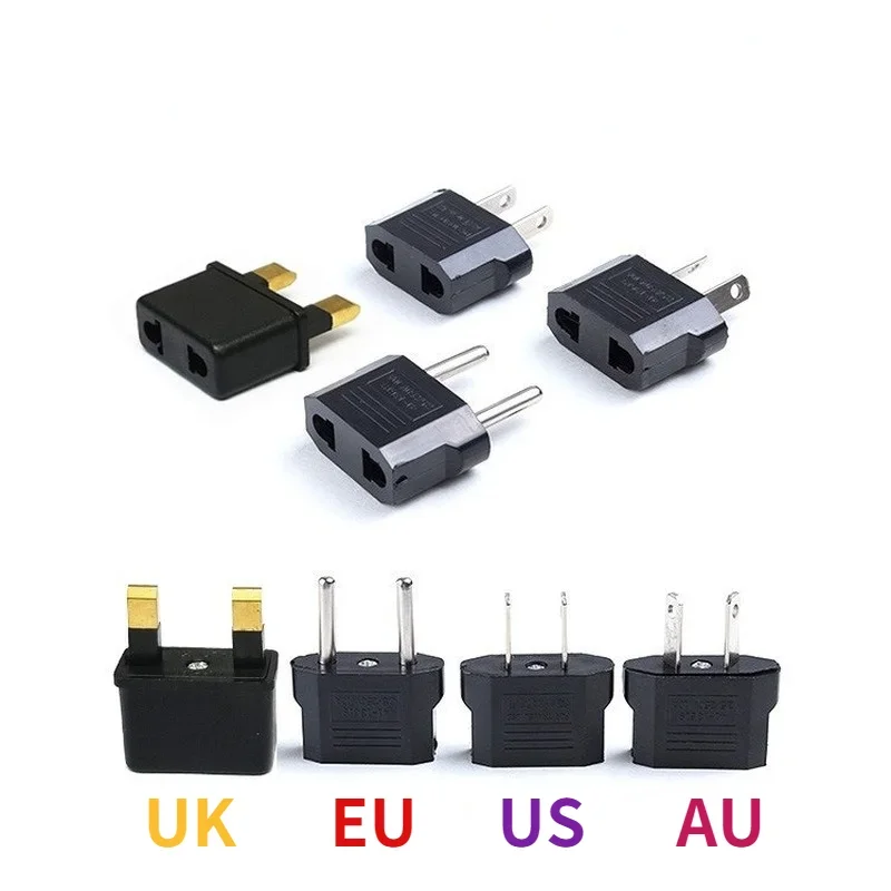 

5Pcs High Quality Universal Travel Adapter EU To US EU AU UK Plug Adapter Converter Power Plug Adaptor Converter