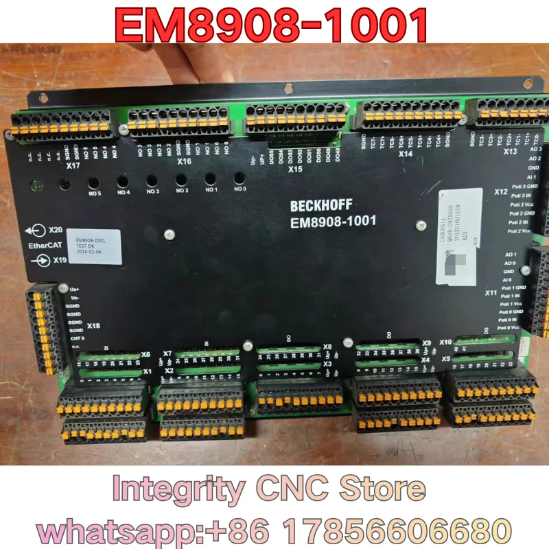 Second-hand EM8908-1001 PLC module function test is normal