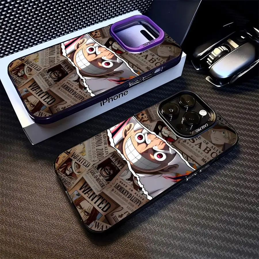 

Чехол для телефона iPhone 12 14Pro 13 Pro MAX XR 14 16Pro 11 15 XS MAX 16e Мягкая обложка One P-ieceS Плакат Луффи