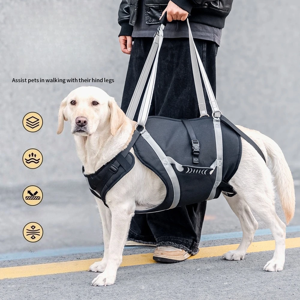 Adjustable Dog Lift Harness, Sling Brace for Large Dogs Support,Hind Leg Support Help Senior, Injured, Disabled and  ACL Surgery