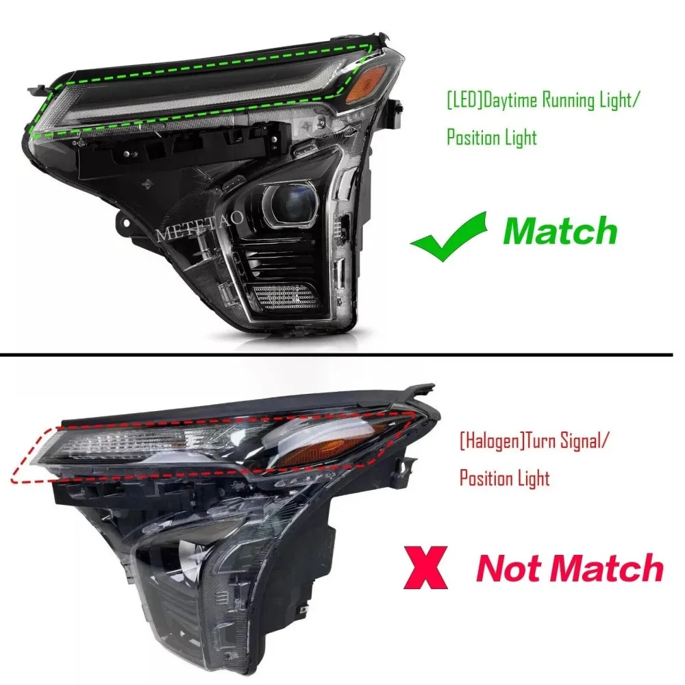 ل تشيفي تراكس 2024-2025 LED مجموعة مصابيح أمامية رئيس مصباح DRL النهار تشغيل أضواء اكسسوارات السيارات #6