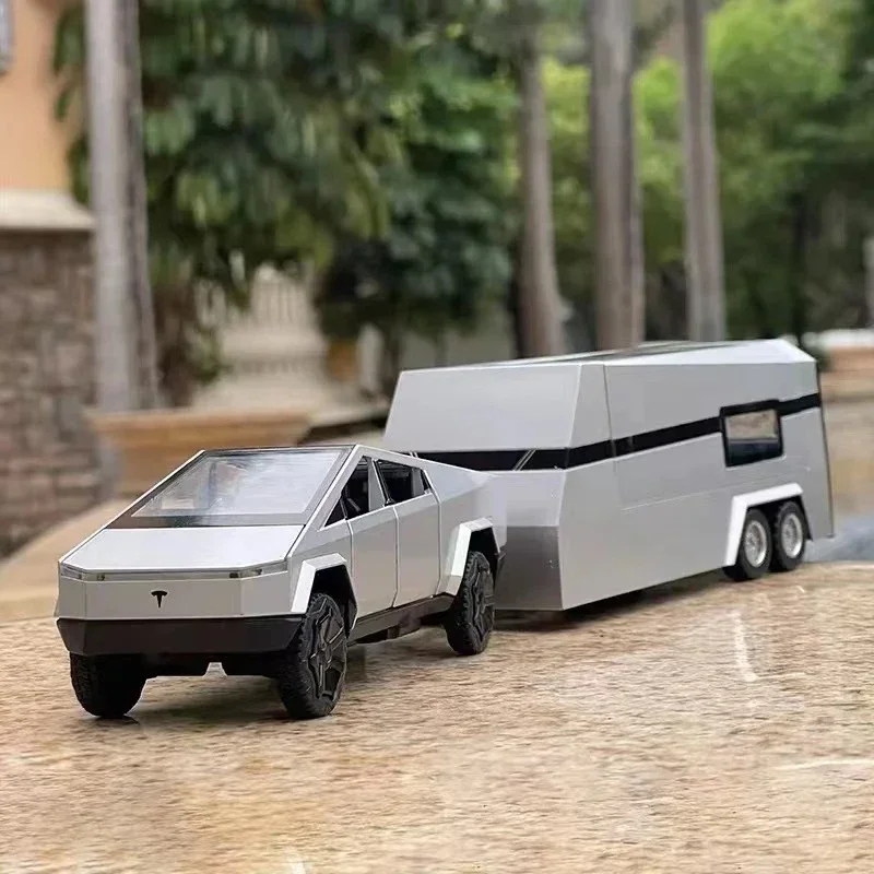 New 1:32 Cyber Toy Truck Trailer Car MPV VAN  Simulation Alloy Car Model - Suitable for Children's Toys and Collections