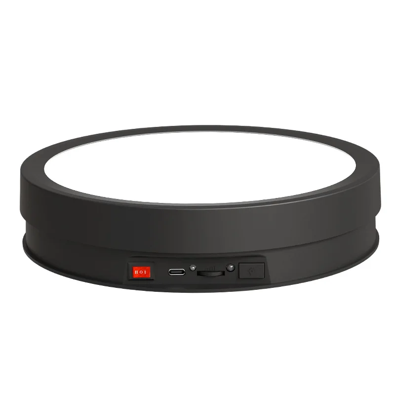 Imagem -05 - Mesa de Exibição Rotativa com Controle Remoto Iluminação Elétrica Cosméticos Perfumes Vídeo ao Vivo Tiro Palco Luminoso