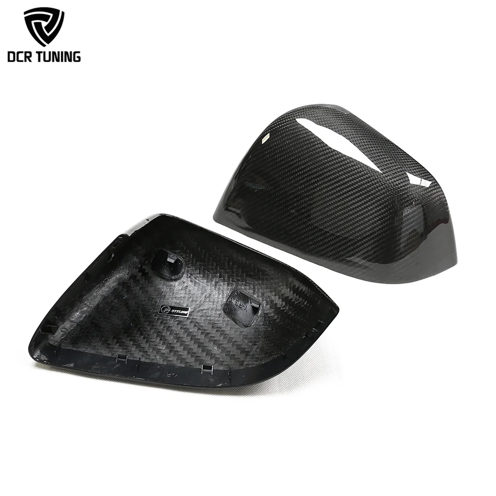 Dry Carbon Fiber Mirror Cover for Tesla Model Y 2019-2024 Exterior Side Mirror Casing