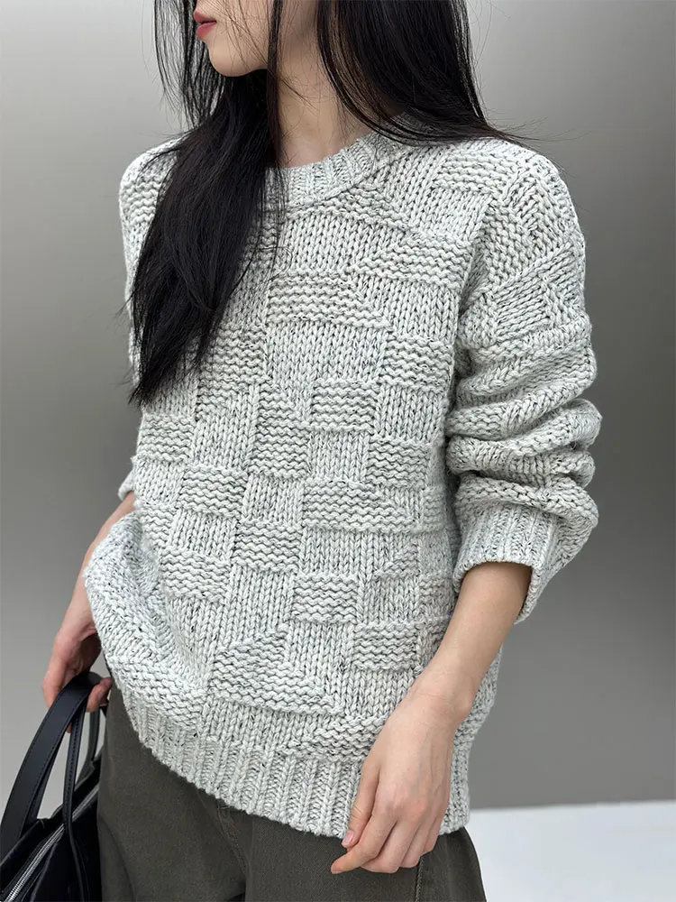 

Bodhl Lazy Tee-Piece Sweater Women's Casual Versatile Soft Sle Winter New Arrival Comfortable Fit Woolen Knitwear