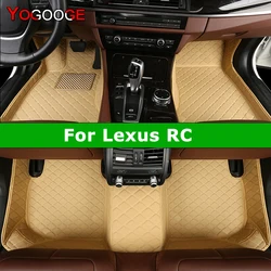 YOGOOGE Custom Car Floor Mats For Lexus RC RZ RC200t RC300 RC300h RC350 Auto Carpets Foot Coche Accessorie