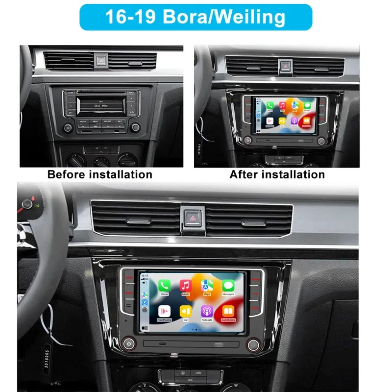 Android 13 For VW Bora Passat B6 B7 CC Tiguan Golf Polo Skoda Player Carpet Car Radio Multimedia GPS Play 2 minutes