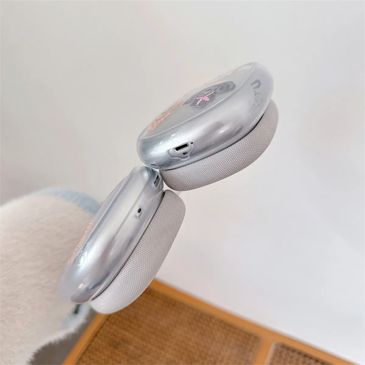 Чехол для наушников AirPods Max с изображением милой крутой собаки, прозрачный мягкий чехол из ТПУ с защитой от царапин, прозрачные аксессуары, ультразащитный чехол