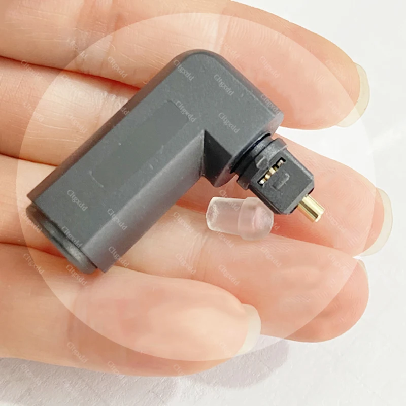 360 ° Drehbarer Toslink Optischer Audio-Adapter SPDIF Quadratische Buchse zu Mini 3,5mm Stecker Glasfaser-Verbinder für TV-Soundbar-Verstärker – Detail 6