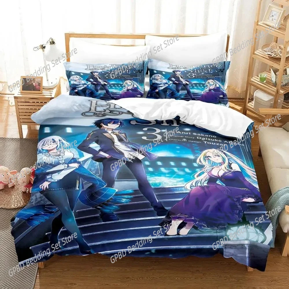 Anime Eminence in Shadow Bedding Set Boys Girls Twin Queen Size Duvet Cover Pillowcase Bed Kids Adult Fashion Home Textileextile