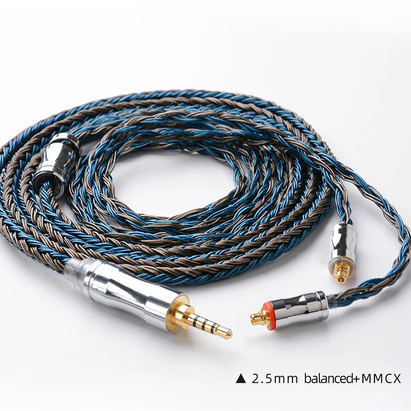NICEHCK C24-2 HiFi 케이블 24 코어 실버 도금 구리 합금 구리 이어폰 업그레이드 와이어 MMCX/0.78mm 2Pin/QDC for NX8 Ro…