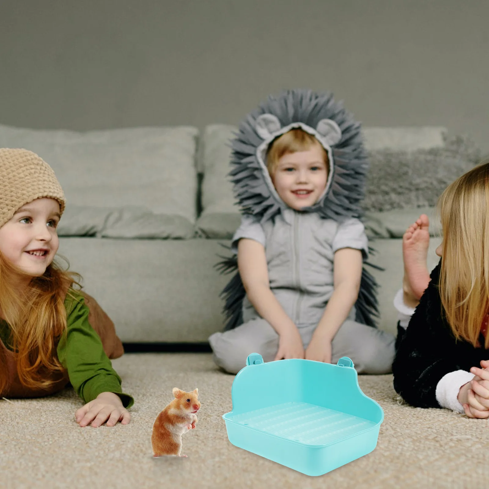 

Pet Toilet For Small Animals Green Corner Litter Box Durable Potty Trainer For Rabbit Hamster Chinchilla Guinea Pig Ferret