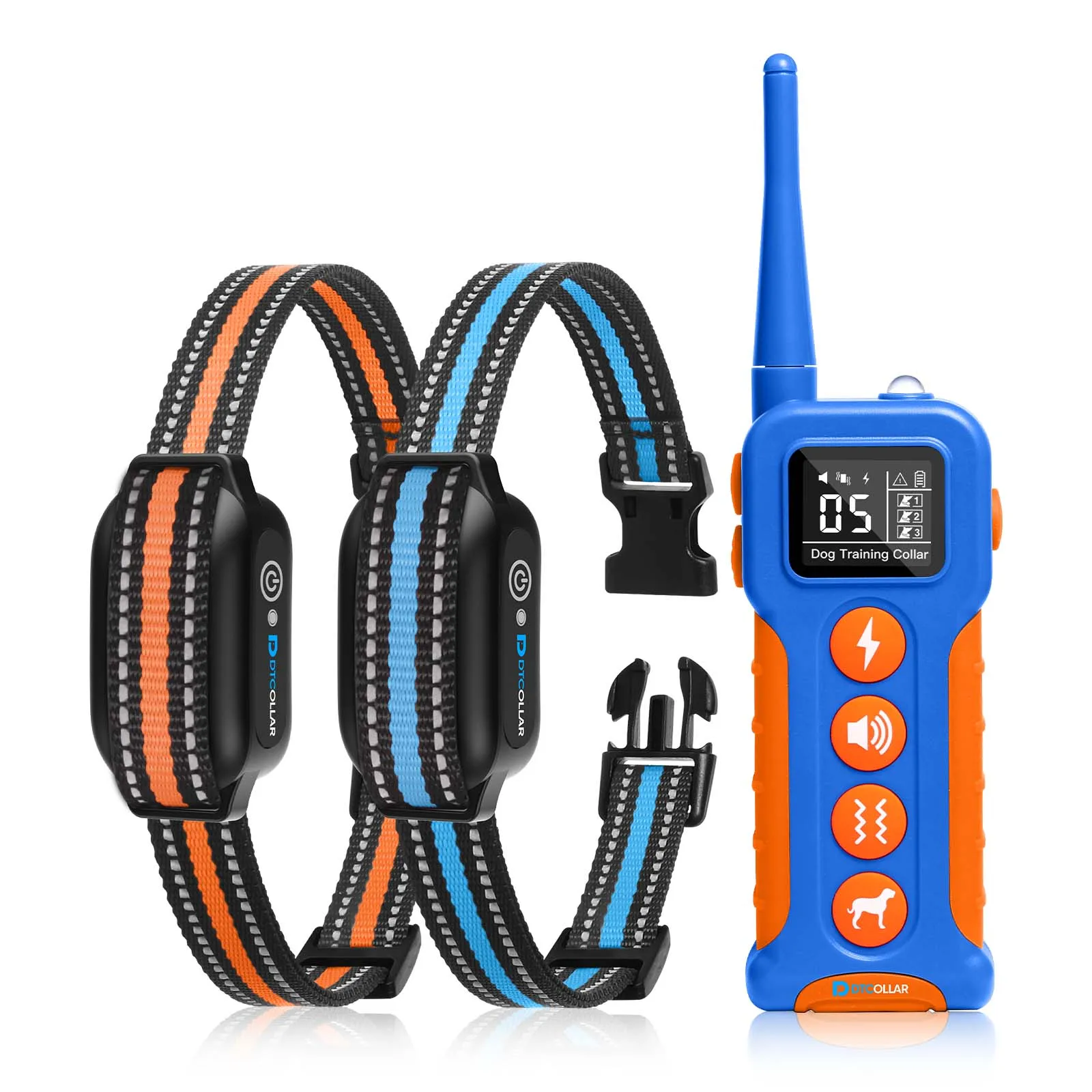 

Ошейник для дрессировки собак 3300 футов, электрический ошейник с амортизатором, режимы звука и вибрации, водонепроницаемый ударный ошейник IPX7 для собак 5–120 фунтов