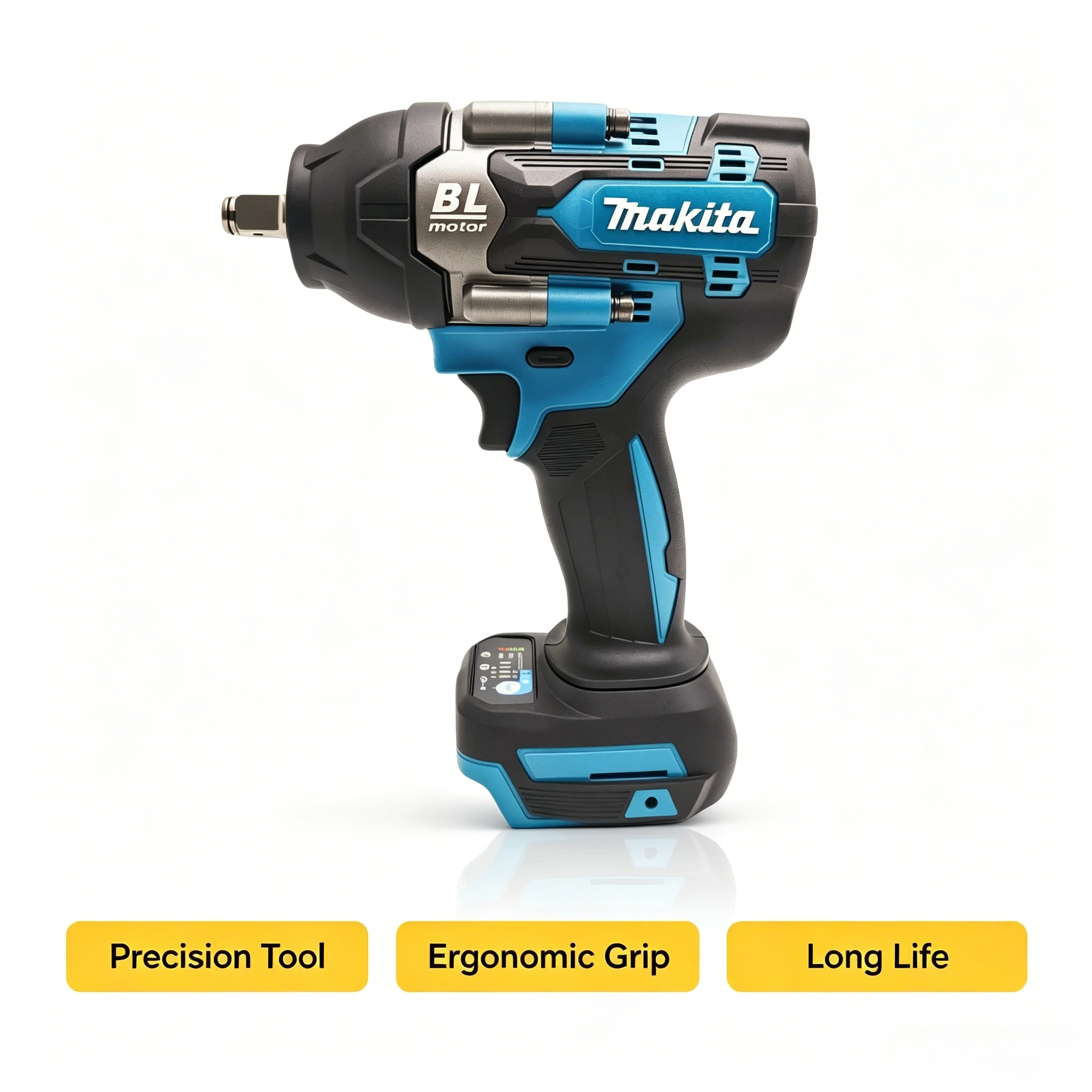 makita-dtw700-18v-lithium-battery-impact-wrench-large-torque-brushless-motor（tool-only-machine）