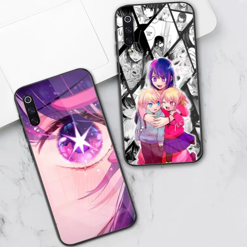 Anime Oshi no ko AI Phone Case for Xiaomi 13 12 11T 10 9 Lite Redmi Note 11 10 10S Pro 9 9A 8 PC Glass Cover Funda Shell