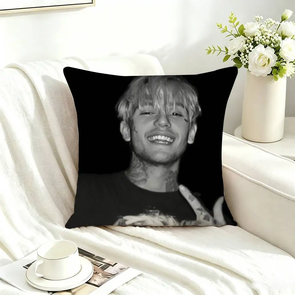 Lil Peep Hellboy Love Rapper  Square Double-Sided printed Pillow Case Bedroom Bedside Pillow Sofa Cushion Cover