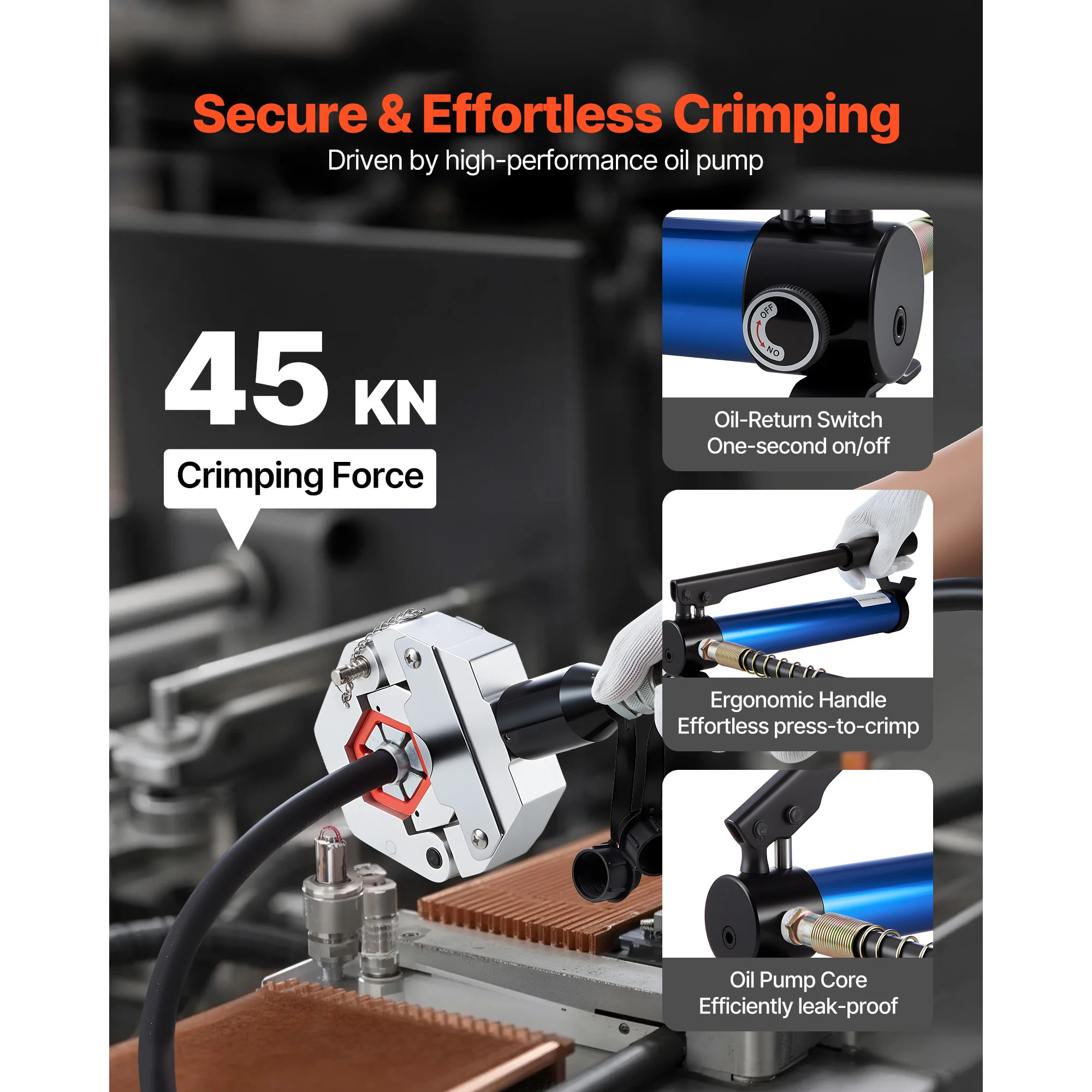 VEVOR Crimpadora de Mangueras  - Hydraulic Hose Crimper Machine reseña y precio