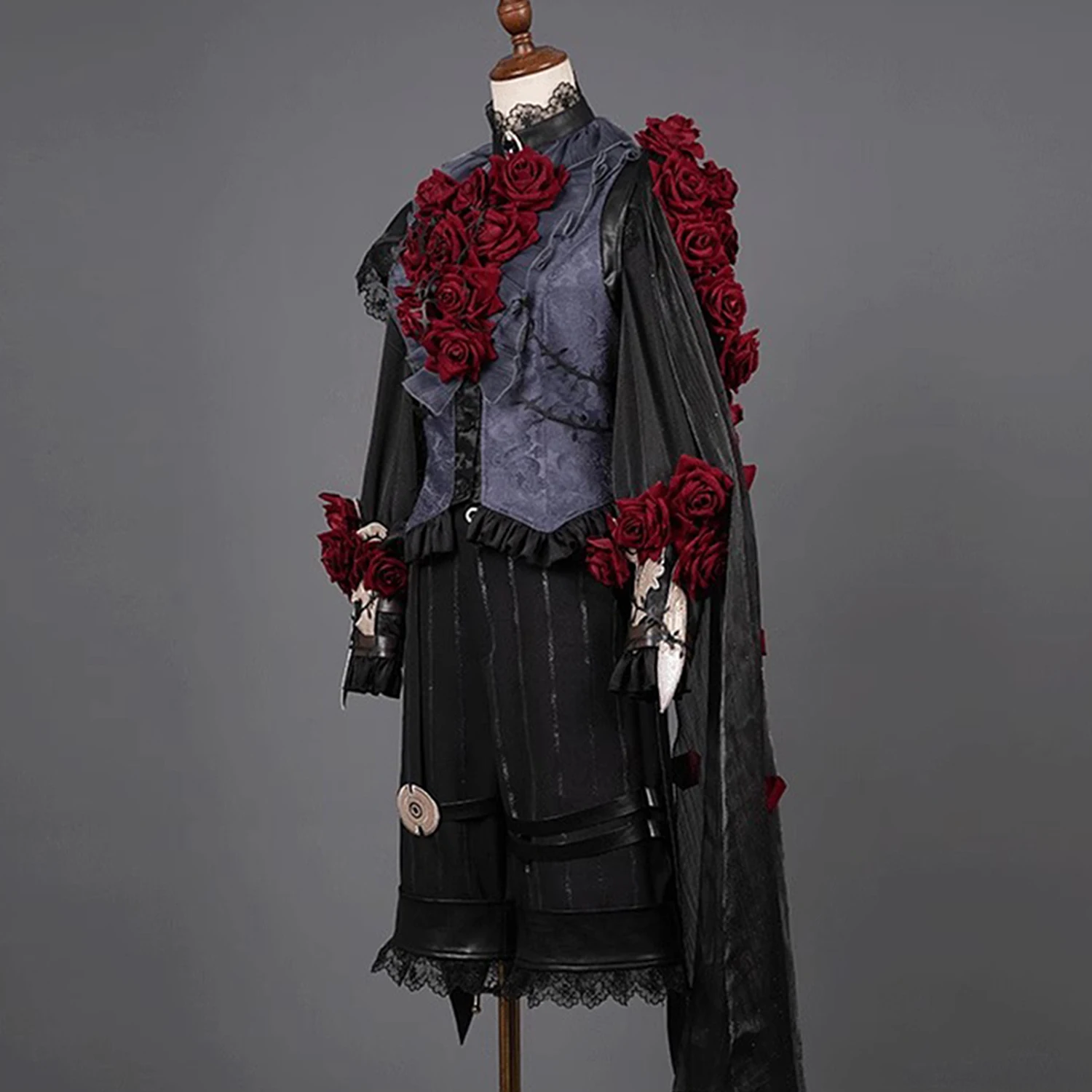 Juego Identity V Luminary Emile disfraz de Cosplay juego de rol Comic Con niños disfraz fiesta de Halloween traje gótico negro