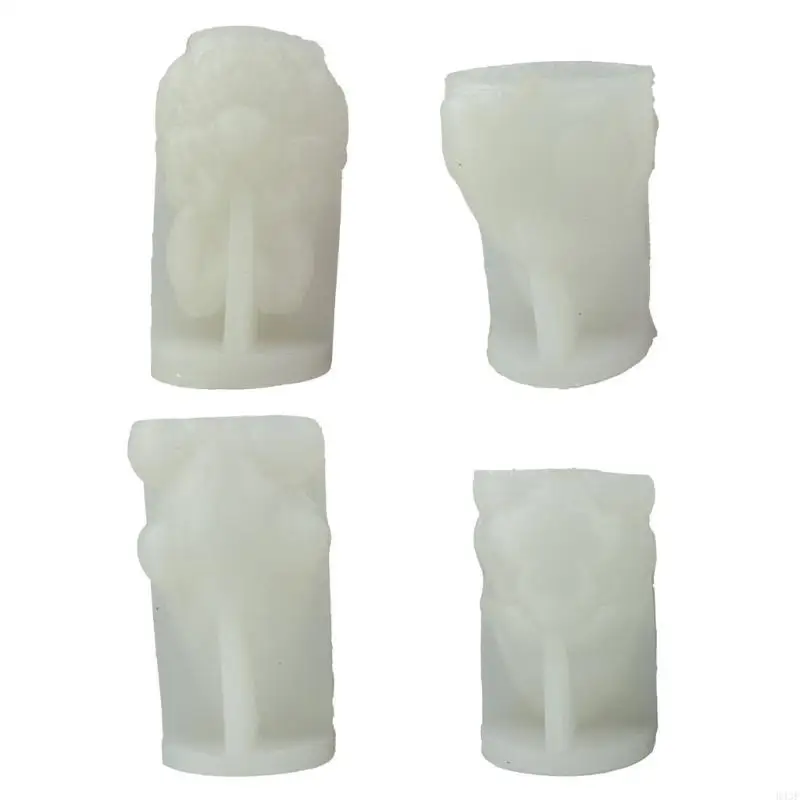 

K43F Gnome Soap Moulds Silicone Mold Faceless Dwarf Christmas DIY Silicone