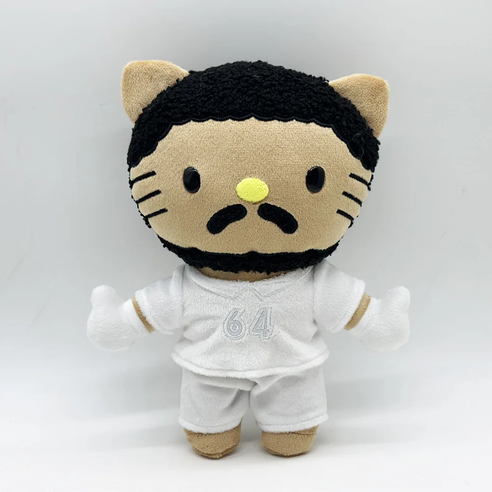 

Bad Bunny-Kitty Wore No. 64 on Jersey Plush Doll Plushies Stuffed Toys Cuddly Kids Boys Girls Birthday Christmas Gifts