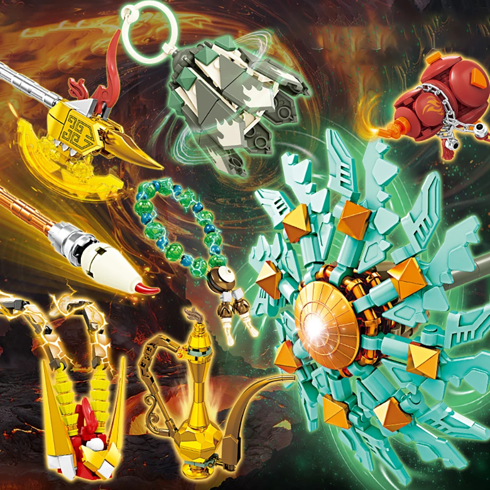 

KNEW BUILT Game Equipment Building Block Toys-Meet Your Free Assembly Needs,Create Your Own Sophisticated Gear,Boys' Favorite