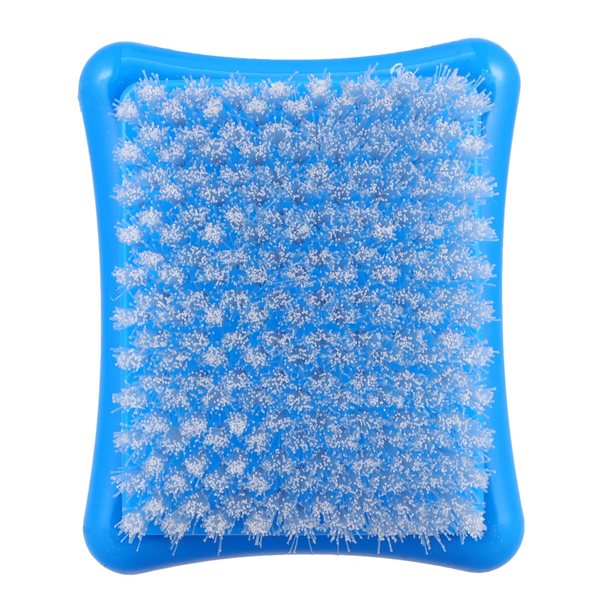 

1pc Wool Felt Base Brush Plastic Handle Shoe Polishing Tool Light Portable Cleaning Brush For Home Craft Use Sky-Blue L
