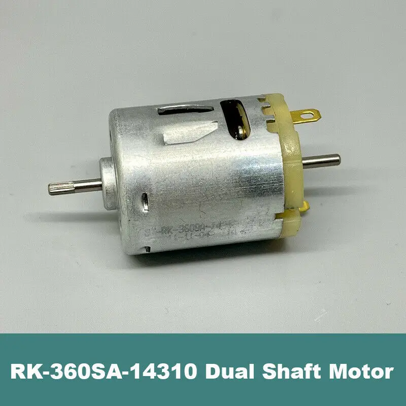 RK-360SA Micro Motor DC 12V-18V 8200RPM High Speed Electric Motor Dual 2.3mm Shaft Mini Mute Engine 28mm Electric RC Toy