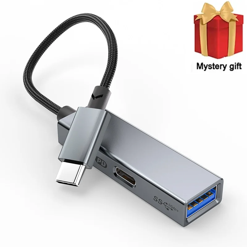 5Gbps PD 60W Type C to USB 3.2 Gen1 OTG Adapter For iPhone 15 Series iPad Pro Samsung Xiaomi Huawei PC External USB C Converter