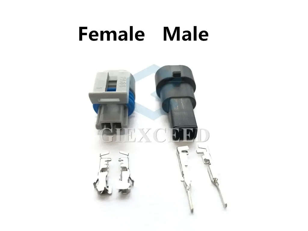 2 Sets 2 Pin AC Assembly 12162197 TPS Auto Connector Waterproof Water Tank Plug Water Level Sensor Socket For Foton Daimler