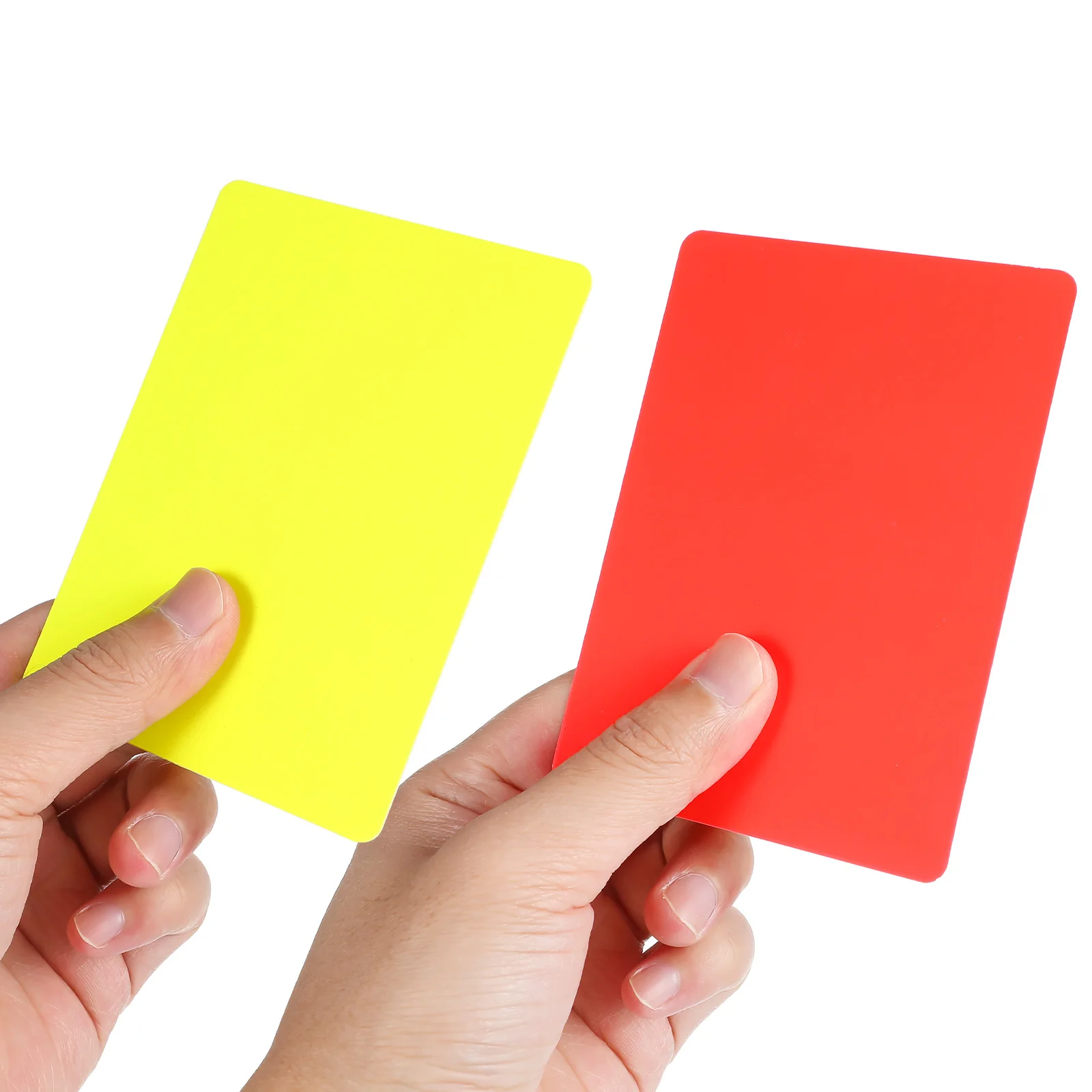 10pcs Referee Cards Set Red Yellow Judge Cards Football Soccer Standard Cards Score Sheets Notebook Judge Accessories