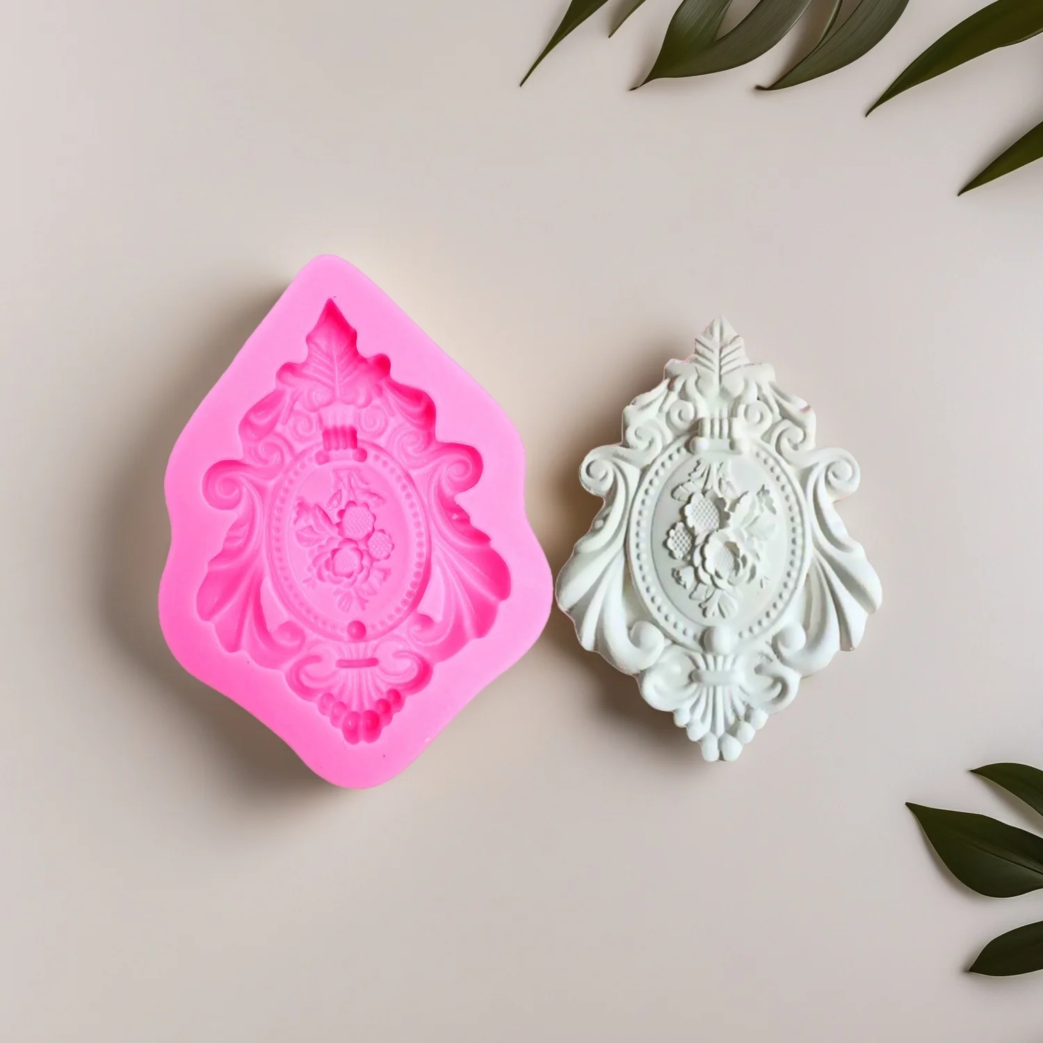 Heart Frame Silicone Molds Vintage Resin Ornaments Pastry Cake Decorating Tools Fondant for Bakeware Kitchen Baking Accessories