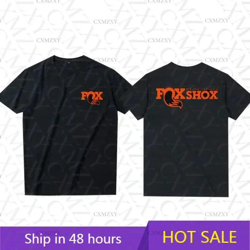 

Front Fork Team Edition Cross-country Mountain Bike T-shirt Summer Fox Racing Cotton Short Sleeved Men's and Women's Motorcycle